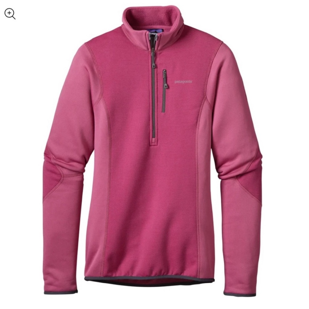 Patagonia Piton Hybrid Fleece Women's Soft Shell Half Zip Jacket Pink Size Small - Picture 2 of 10
